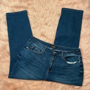 Judy Blue Dark Wash‎ Mid Rise Skim Fit Stretch Jean Size 22W